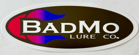 2025 BADMO LURES WINDOW DECAL 3” x 8”